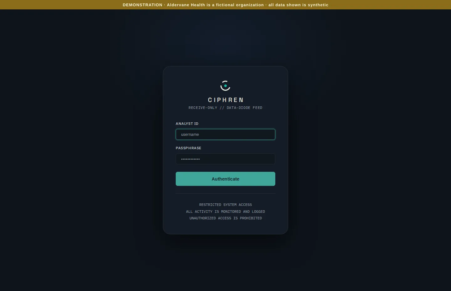 The sign-in page